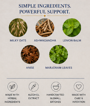 List of primary ingredients to serenity drops